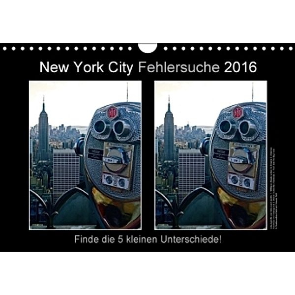 New York City Fehlersuche 2016 (Wandkalender 2016 DIN A4 quer), Mirko Weigt, Hamburg