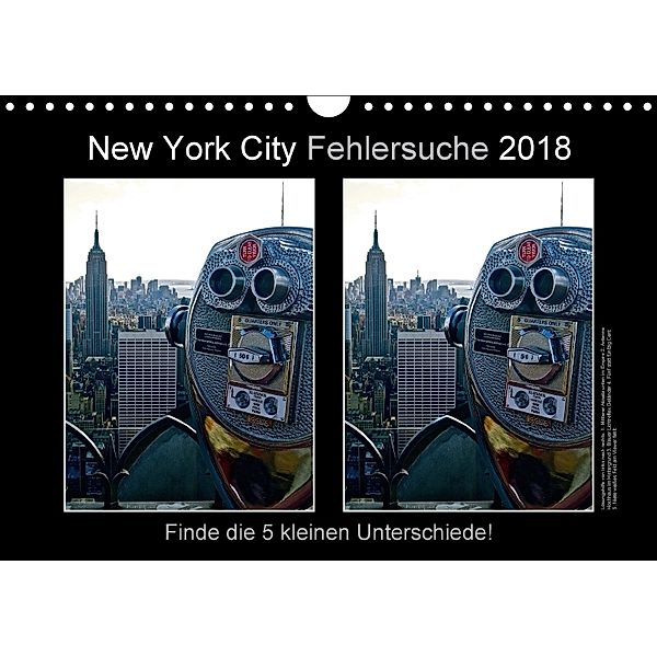 New York City Fehlersuche 2018 (Wandkalender 2018 DIN A4 quer), Mirko Weigt