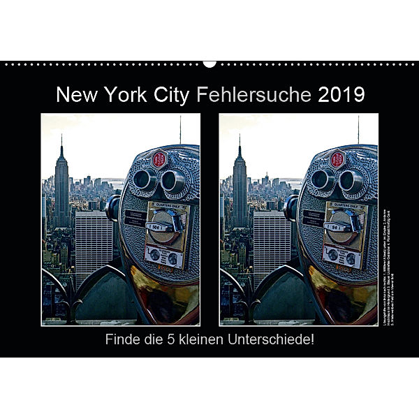 New York City Fehlersuche 2019 (Wandkalender 2019 DIN A2 quer), Mirko Weigt
