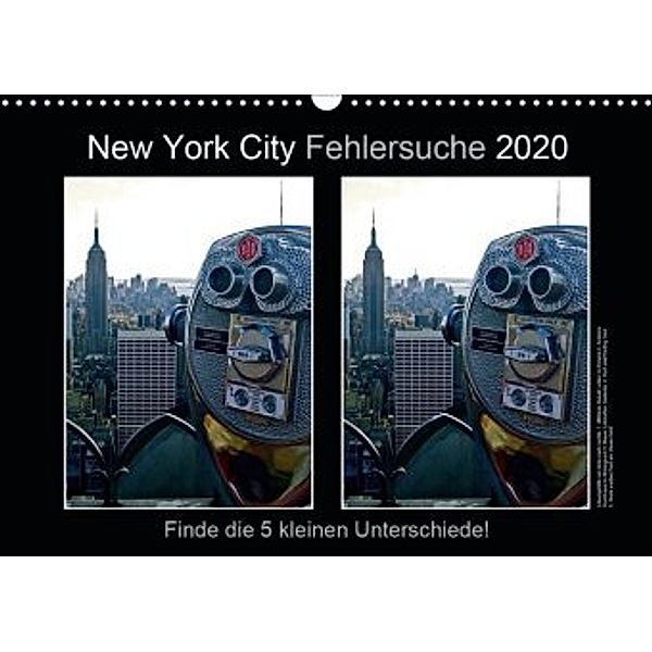 New York City Fehlersuche 2020 (Wandkalender 2020 DIN A3 quer), Mirko Weigt