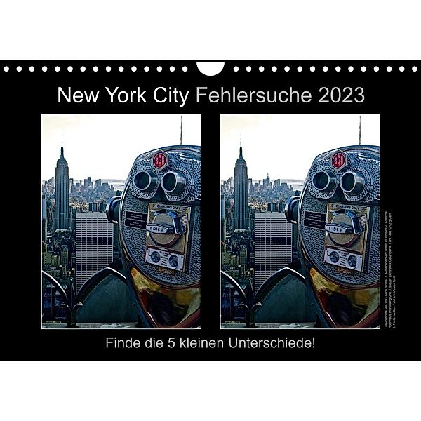 New York City Fehlersuche 2023 (Wandkalender 2023 DIN A4 quer), Mirko Weigt, Hamburg