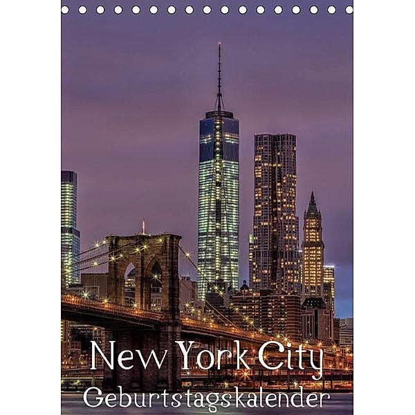 New York City Geburtstagskalender (Tischkalender 2017 DIN A5 hoch), Thomas Klinder