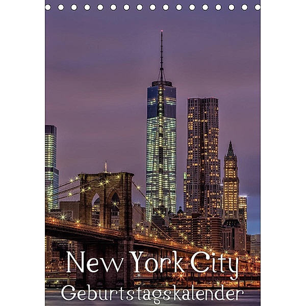 New York City Geburtstagskalender (Tischkalender 2021 DIN A5 hoch), Thomas Klinder