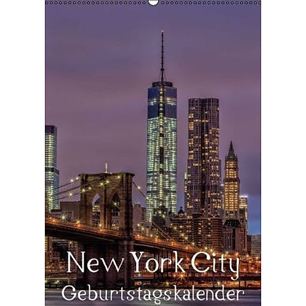 New York City Geburtstagskalender (Wandkalender 2016 DIN A2 hoch), Thomas Klinder