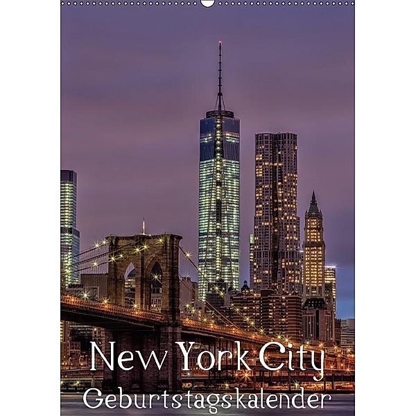 New York City Geburtstagskalender (Wandkalender 2017 DIN A2 hoch), Thomas Klinder