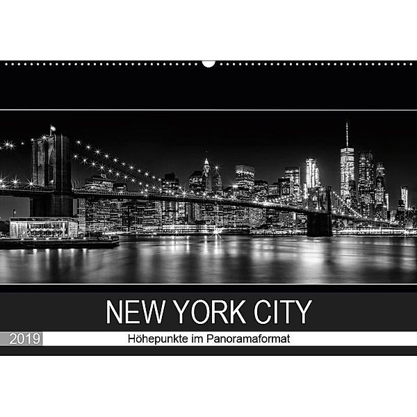 NEW YORK CITY Höhepunkte im Panoramaformat (Wandkalender 2019 DIN A2 quer), Melanie Viola