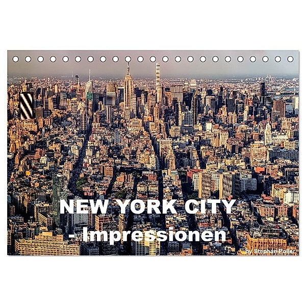 New York City - Impressionen (Tischkalender 2024 DIN A5 quer), CALVENDO Monatskalender, Stephan Poller