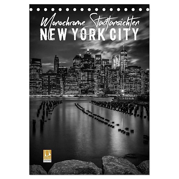 NEW YORK CITY Monochrome Stadtansichten (Tischkalender 2025 DIN A5 hoch), CALVENDO Monatskalender, Calvendo, Melanie Viola