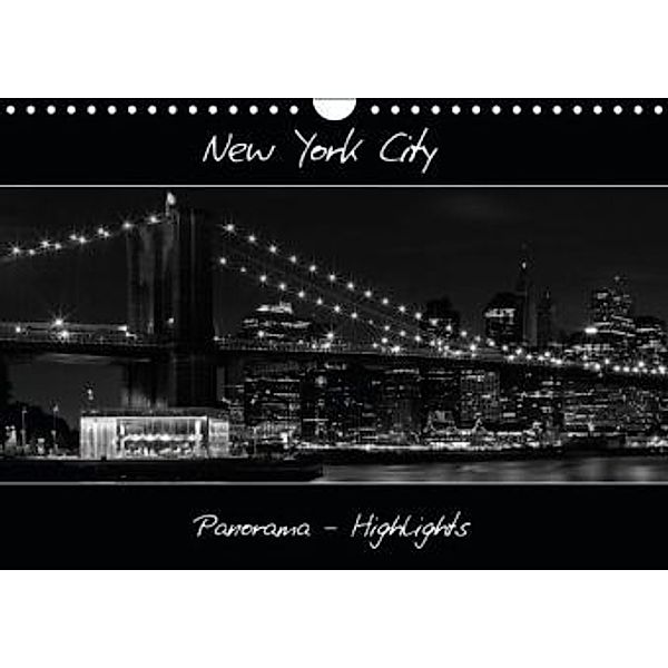 New York City - Panorama Highlights / AT-Version (Wandkalender 2015 DIN A4 quer), Melanie Viola