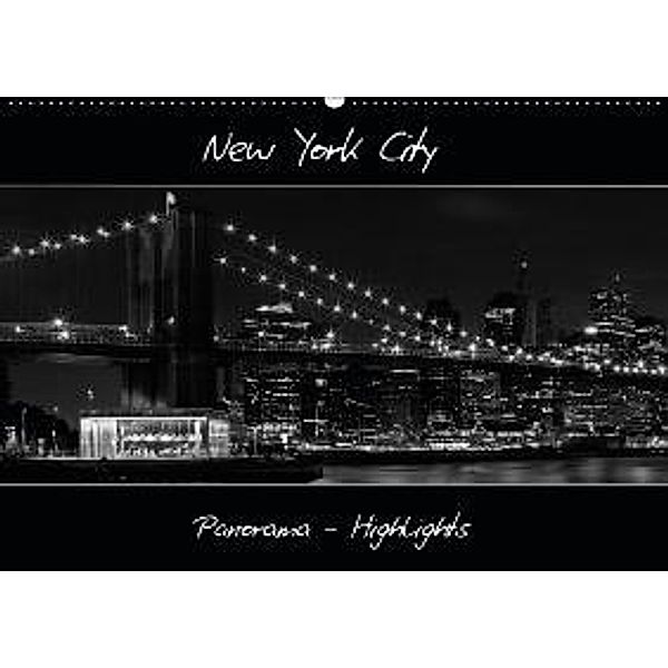 New York City - Panorama Highlights / AT-Version (Wandkalender 2015 DIN A2 quer), Melanie Viola