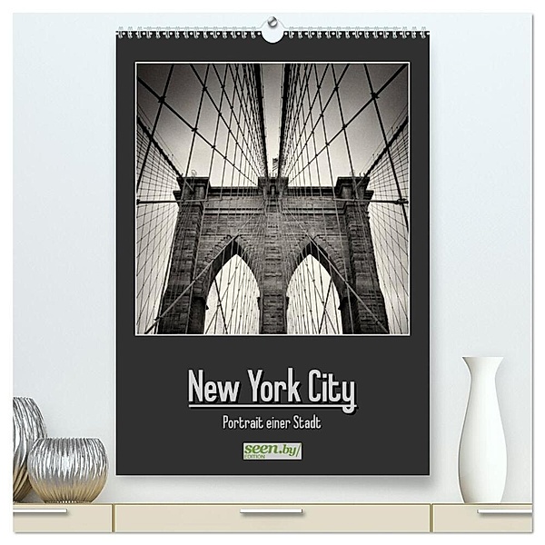New York City - Portrait einer Stadt (hochwertiger Premium Wandkalender 2024 DIN A2 hoch), Kunstdruck in Hochglanz, Alexander Voß