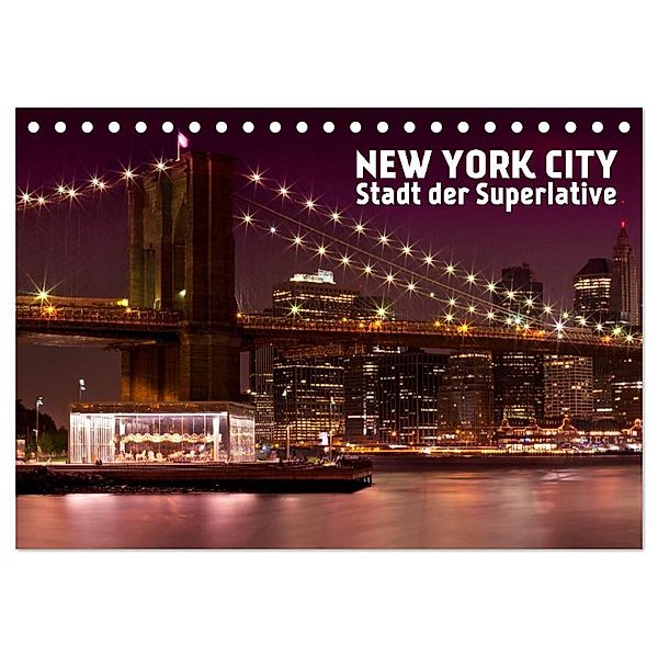 NEW YORK CITY Stadt der Superlative (Tischkalender 2024 DIN A5 quer), CALVENDO Monatskalender, Melanie Viola