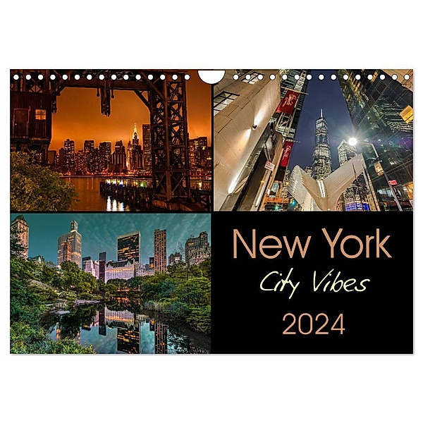 New York City Vibes (Wandkalender 2024 DIN A4 quer), CALVENDO Monatskalender, Kurt Krause