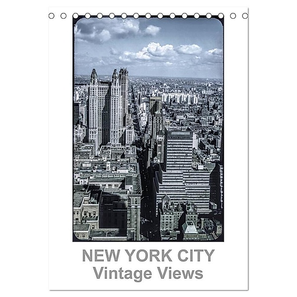 NEW YORK CITY - Vintage Views (Tischkalender 2024 DIN A5 hoch), CALVENDO Monatskalender, Michael Schulz-Dostal