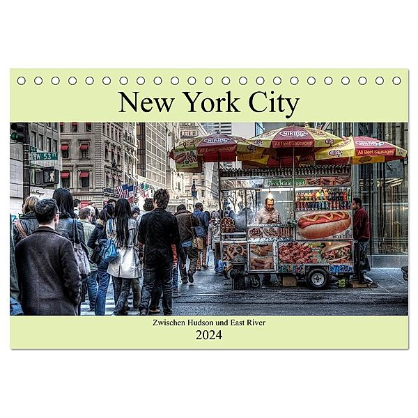 New York City - Zwischen Hudson und East River (Tischkalender 2024 DIN A5 quer), CALVENDO Monatskalender, Peter Härlein