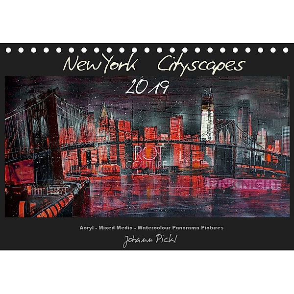 New York Cityscapes 2019 (Tischkalender 2019 DIN A5 quer), Johann Pickl