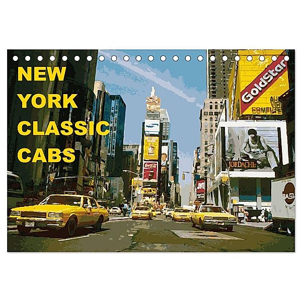New York Classic Cabs (Tischkalender 2024 DIN A5 quer), CALVENDO Monatskalender, Tom Freiwah Oldtimer-Art.de