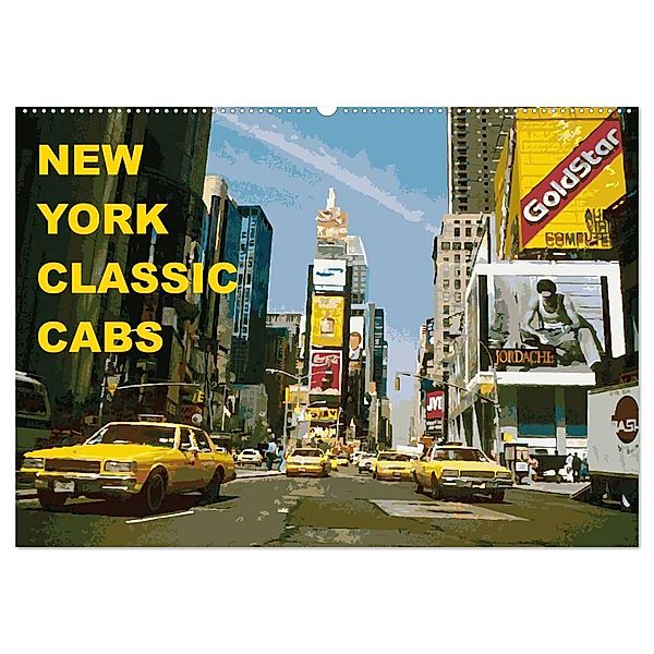 New York Classic Cabs (Wandkalender 2024 DIN A2 quer), CALVENDO Monatskalender, Tom Freiwah Oldtimer-Art.de