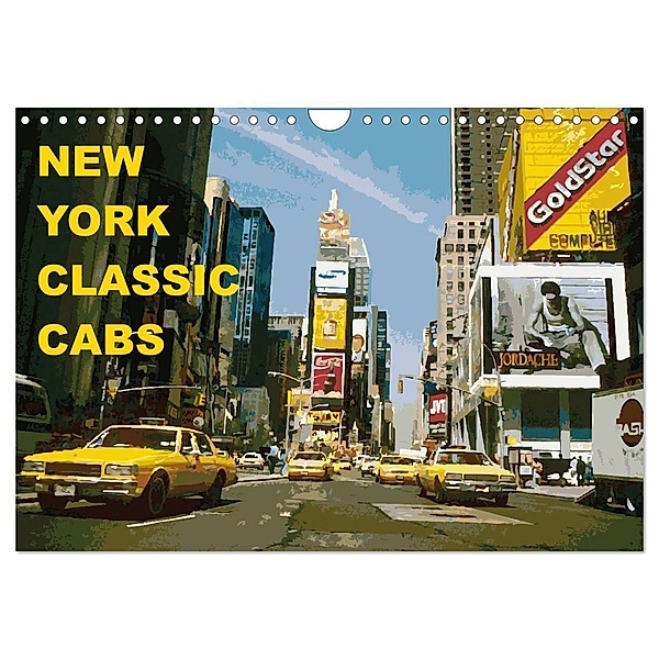 New York Classic Cabs (Wandkalender 2024 DIN A4 quer), CALVENDO Monatskalender, Tom Freiwah Oldtimer-Art.de