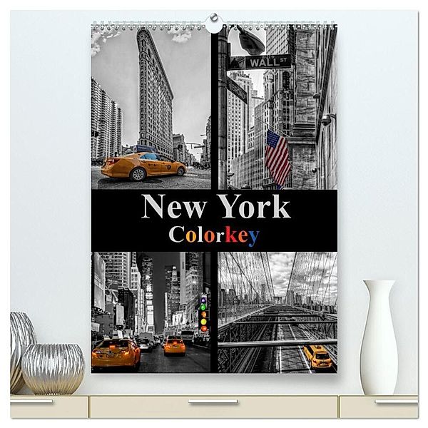 New York Colorkey (hochwertiger Premium Wandkalender 2024 DIN A2 hoch), Kunstdruck in Hochglanz, Carina Buchspies