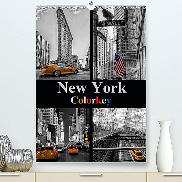 New York Colorkey (Premium-Kalender 2020 DIN A2 hoch), Carina Buchspies