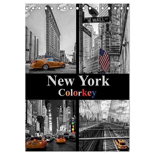 New York Colorkey (Tischkalender 2024 DIN A5 hoch), CALVENDO Monatskalender, Carina Buchspies