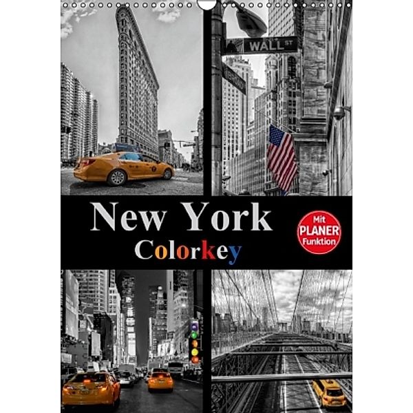 New York Colorkey (Wandkalender 2016 DIN A3 hoch), Carina Buchspies