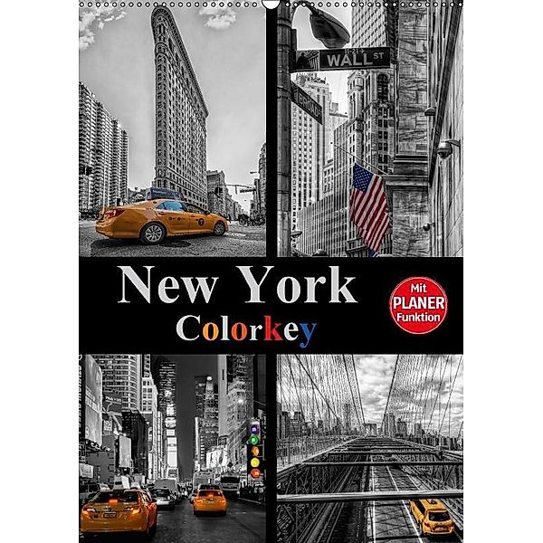 New York Colorkey (Wandkalender 2017 DIN A2 hoch), Carina Buchspies