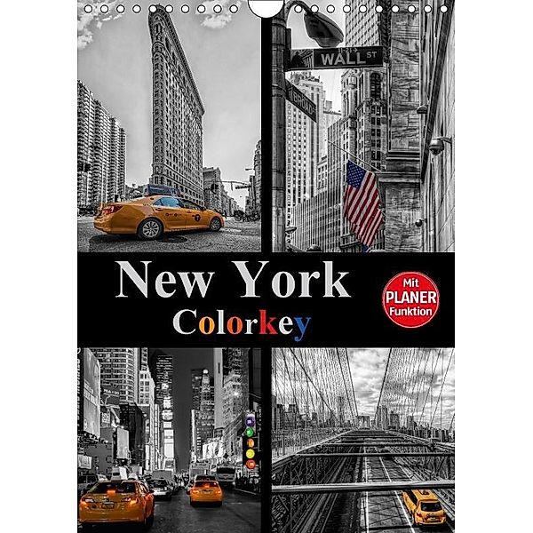 New York Colorkey (Wandkalender 2017 DIN A4 hoch), Carina Buchspies