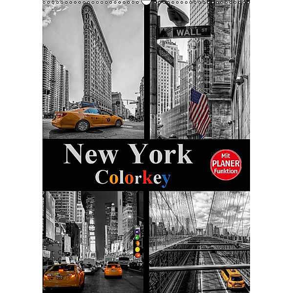 New York Colorkey (Wandkalender 2019 DIN A2 hoch), Carina Buchspies