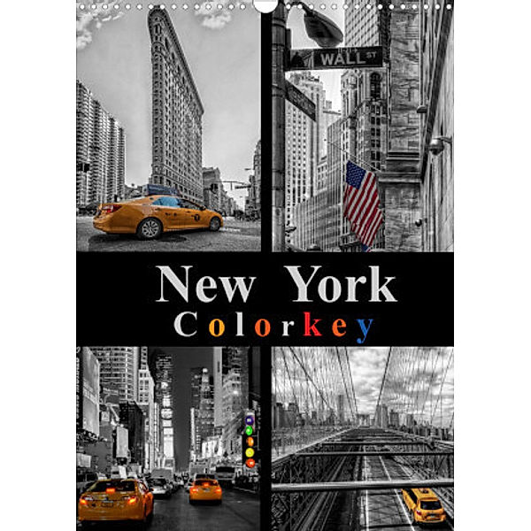 New York Colorkey (Wandkalender 2022 DIN A3 hoch), Carina Buchspies