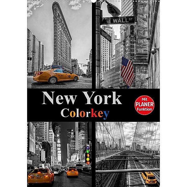 New York Colorkey (Wandkalender 2023 DIN A2 hoch), Carina Buchspies