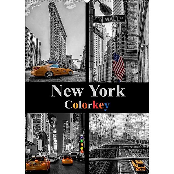 New York Colorkey (Wandkalender 2023 DIN A2 hoch), Carina Buchspies