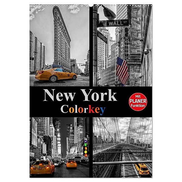New York Colorkey (Wandkalender 2024 DIN A2 hoch), CALVENDO Monatskalender, Carina Buchspies