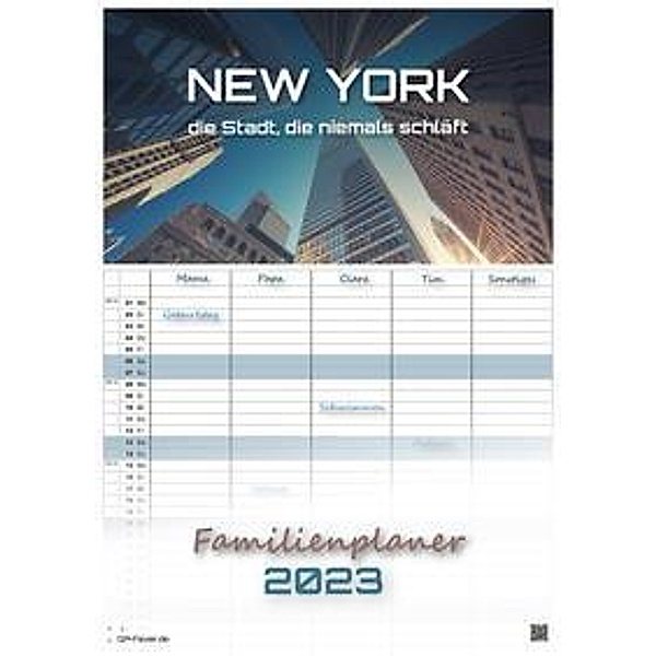 New York - die Stadt, die niemals schläft - 2023 - Kalender DIN A3 - (Familienplaner)