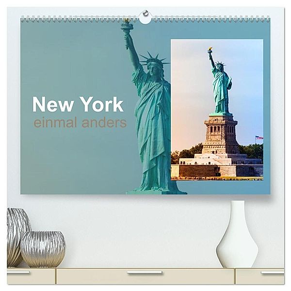 New York - einmal anders (hochwertiger Premium Wandkalender 2024 DIN A2 quer), Kunstdruck in Hochglanz, Christiane calmbacher