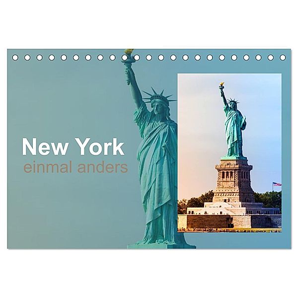 New York - einmal anders (Tischkalender 2025 DIN A5 quer), CALVENDO Monatskalender, Calvendo, Christiane calmbacher