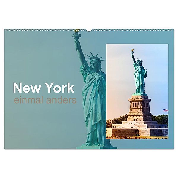 New York - einmal anders (Wandkalender 2025 DIN A2 quer), CALVENDO Monatskalender, Calvendo, Christiane calmbacher