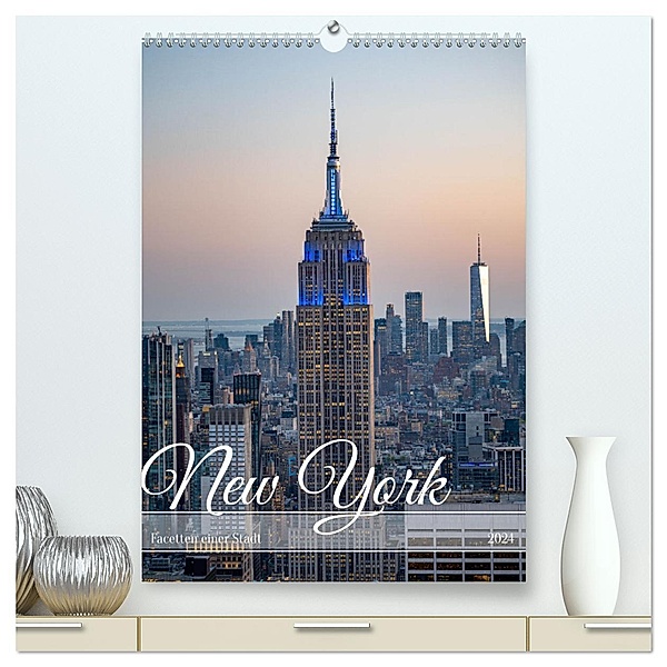 New York, Facetten einer Stadt (hochwertiger Premium Wandkalender 2024 DIN A2 hoch), Kunstdruck in Hochglanz, Calvendo, Karsten Rahn