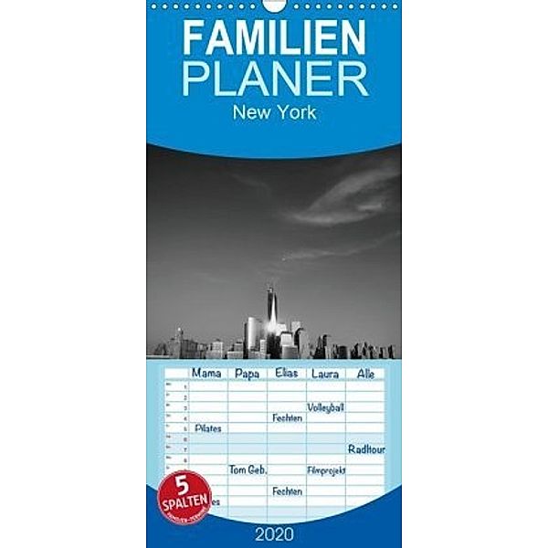 New York - Familienplaner hoch (Wandkalender 2020 , 21 cm x 45 cm, hoch), Jeanette Dobrindt