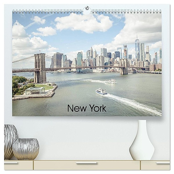New York (hochwertiger Premium Wandkalender 2025 DIN A2 quer), Kunstdruck in Hochglanz, Calvendo, Philipp Blaschke
