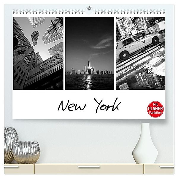 New York (hochwertiger Premium Wandkalender 2025 DIN A2 quer), Kunstdruck in Hochglanz, Calvendo, Jeanette Dobrindt