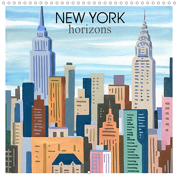 NEW YORK horizons (Calendrier mural 2023 300 × 300 mm Square), Andre Baldet
