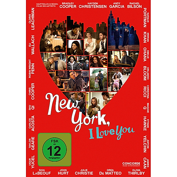 New York, I Love You, Emmanuel Benbihy, Tristan Carné, Hall Powell, Israel Horovitz, James C. Strouse, Shunji Iwai, Hu Hong, Yao Meng, Scarlett Johansson