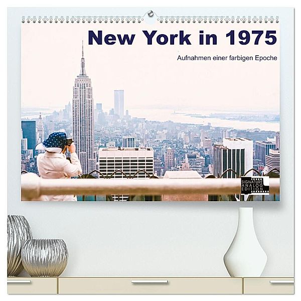 New York in 1975 (hochwertiger Premium Wandkalender 2024 DIN A2 quer), Kunstdruck in Hochglanz, Michael Schulz-Dostal