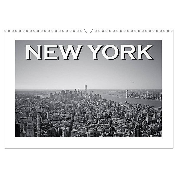 New York in schwarz weiss (Wandkalender 2024 DIN A3 quer), CALVENDO Monatskalender, Robert Styppa