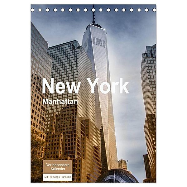 New York - Manhattan (Tischkalender 2024 DIN A5 hoch), CALVENDO Monatskalender, Christiane calmbacher