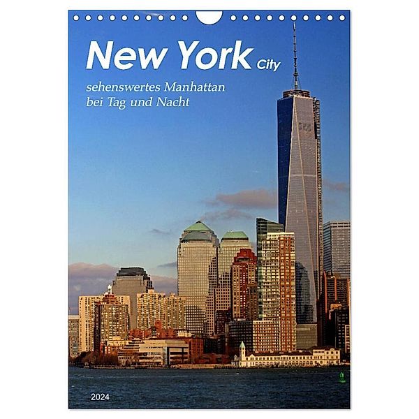 New York - sehenswertes Manhattan bei Tag und Nacht (Wandkalender 2024 DIN A4 hoch), CALVENDO Monatskalender, Jana Thiem-Eberitsch