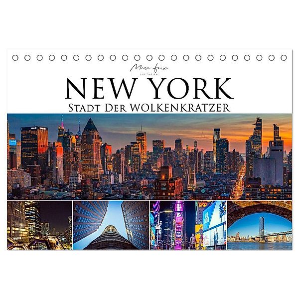 New York - Stadt der Wolkenkratzer (Tischkalender 2025 DIN A5 quer), CALVENDO Monatskalender, Calvendo, Marc Feix Photography