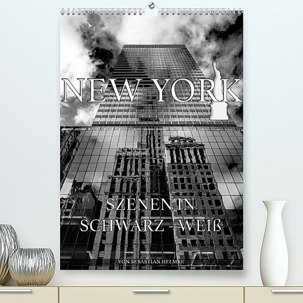 New York - Szenen in Schwarz - Weiß (Premium, hochwertiger DIN A2 Wandkalender 2023, Kunstdruck in Hochglanz), Sebastian Helmke